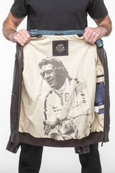 Steve McQueen Jutta 2 Dark Brown Leather Jacket for Women